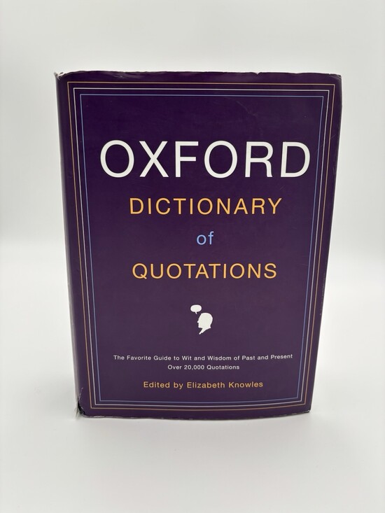 Other - Oxford Dictionary of Quotations by Elizabeth Knowles (2004, Hardcover)